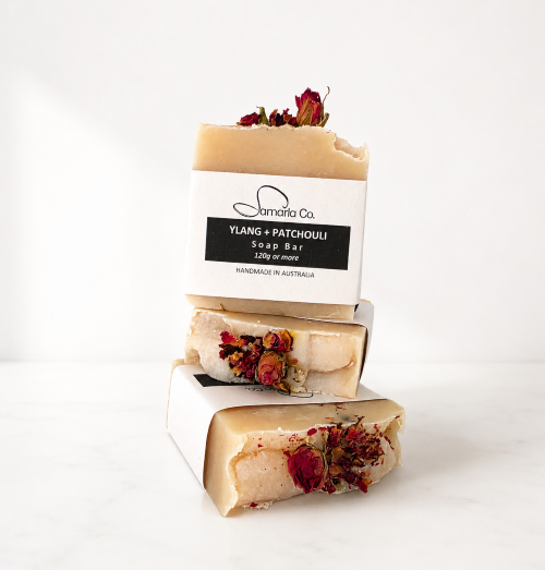 Rose & Clay Natural Soap Bar - Ylang + Patchouli